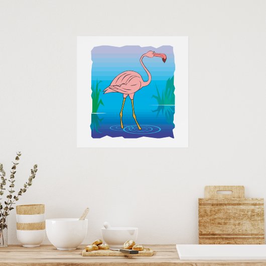 Fitzgerald Flamingo Poster (Küche)