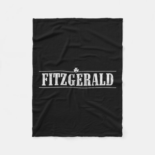 Fitzgerald Irish Name St Patricks Day Family Match Fleecedecke (Vorderseite)