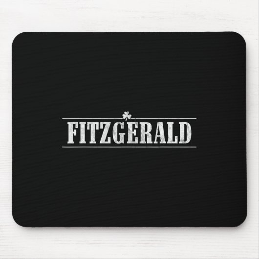 Fitzgerald Irish Name St Patricks Day Family Match Mousepad (Vorne)