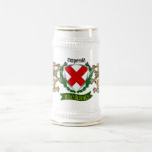 Fitzgerald Irish Shield Personalisiert Beer Stein Bierglas (Mittel)