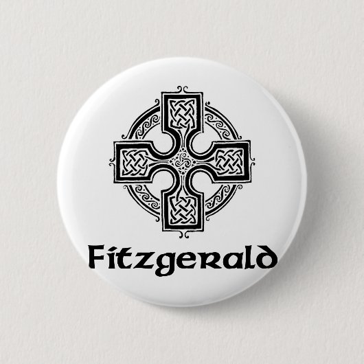 Fitzgerald keltisches Kreuz Button (Vorderseite)