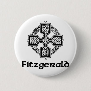 Fitzgerald keltisches Kreuz Button