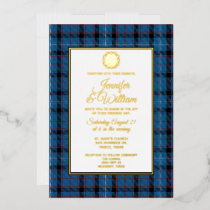Fitzgerald Tartan Kariert Wedding Foil Folieneinladung