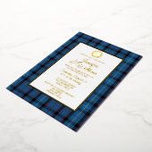 Fitzgerald Tartan Kariert Wedding Foil Folieneinladung (Gedreht)