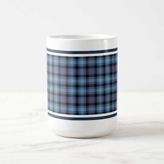 Fitzgerald Tartan Pattern Blue Irish Kariert Kaffeetasse (Mittel)