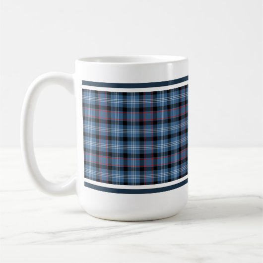 Fitzgerald Tartan Pattern Blue Irish Kariert Kaffeetasse (Links)