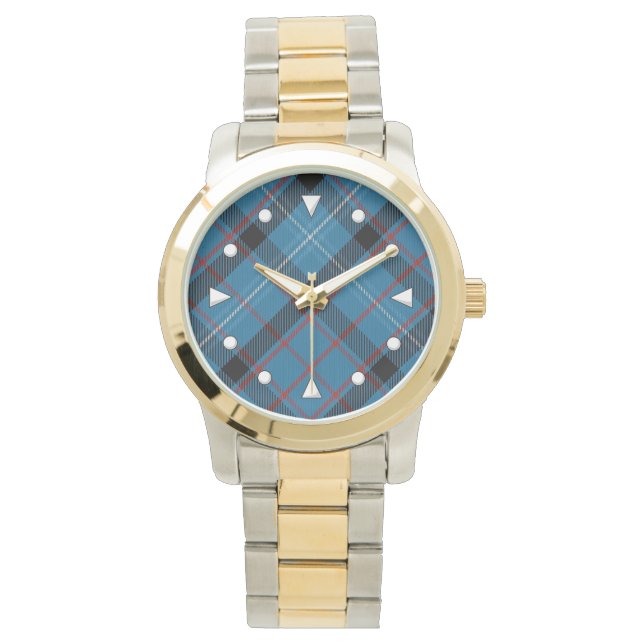 Fitzgerald Tartan Zwei-Töne Watch Armbanduhr (Vorderseite)