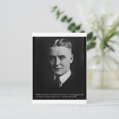 Fitzgerald "Two Souls" & Quote T-Shirts & Geschenk Postkarte (Stehend Vorderseite)