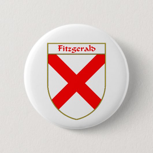 Fitzgerald Wappen/Familienwappen Button (Vorderseite)