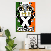 Fitzpatrick Coat of Arms Print Poster (Heimbüro)