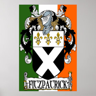 Fitzpatrick Coat of Arms Print Poster