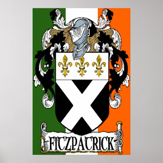 Fitzpatrick Coat of Arms Print Poster (Vorne)