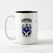 Fitzpatrick Familienwappen, Translation & Meaning Zweifarbige Tasse (Links)