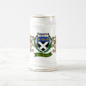 Fitzpatrick Irish Shield Personalisiert Beer Stein Bierglas (Mittel)