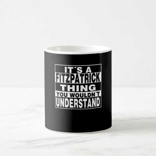 FITZPATRICK Nachname Personalisiertes Geschenk Kaffeetasse (Mittel)