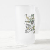 Fitzpatrick Tartan-Löwe Mattglas Bierglas (VorderseiteRechts)