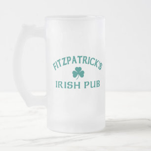 Fitzpatricks Irish Pub Mattglas Bierglas