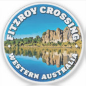 Fitzroy Crossing, Western Australia Round Sticker (Vorderseite)
