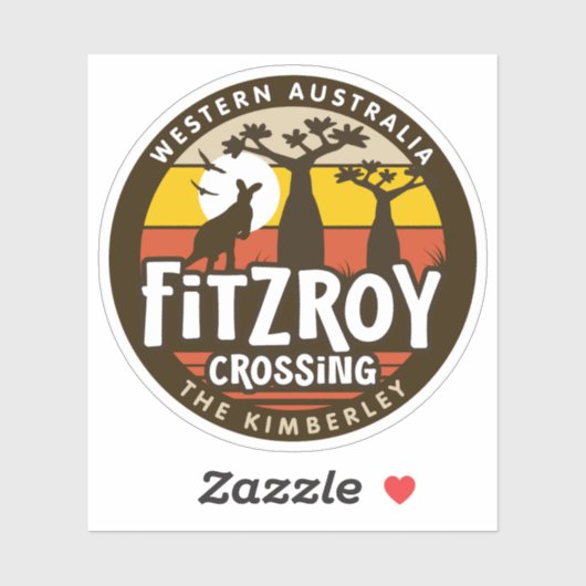 Fitzroy Crossing, Western Australien Sticker (Blatt)
