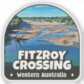 Fitzroy Crossing, Western Australien Sticker (Vorderseite)