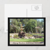 Fitzroy Gardens Postcard Postkarte (Vorne/Hinten)