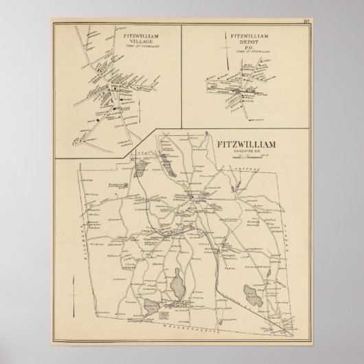 Fitzwilliam, Cheshire Co Poster (Vorne)
