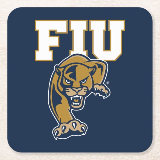 FIU-Paneele Rechteckiger Pappuntersetzer (Vorderseite)