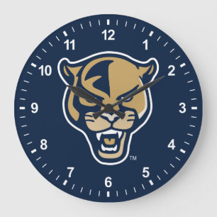 FIU Panther Head Große Wanduhr