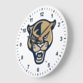 FIU Panther Head Große Wanduhr (Winkel)