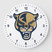 FIU Panther Head Große Wanduhr (Vorderseite)