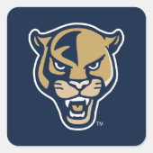FIU Panther Head Quadratischer Aufkleber (Vorderseite)