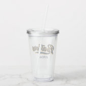 FIU Panther Script Acryltrinkbecher (Rückseite)