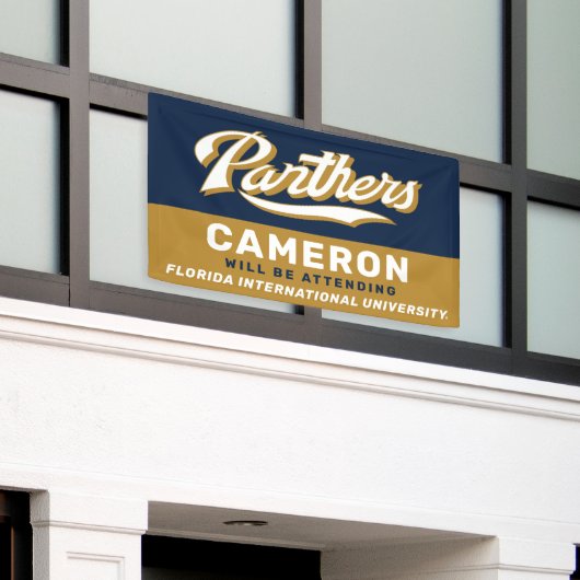 FIU Panther Script Banner (Äußeres Gebäude)