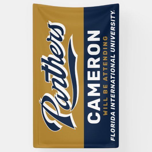 FIU Panther Script Banner (Vertikal)