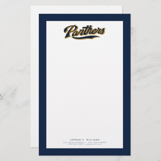 FIU Panther Script Briefpapier (Vorne/Hinten)