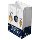 FIU-Panther - Weihnachten Mittlere Geschenktüte (Vorderseite Schrägansicht)