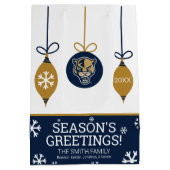 FIU-Panther - Weihnachten Mittlere Geschenktüte (Rückseite)