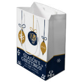 FIU-Panther - Weihnachten Mittlere Geschenktüte (Rückseite Schrägansicht)