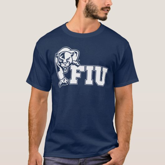 FIU-Panther - weißes Logo T-Shirt (Vorderseite)