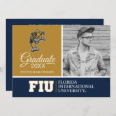 FIU Panthers Abschluss Einladung (Vorne/Hinten)