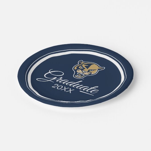 FIU Panthers Abschluss Pappteller (Schrägansicht)