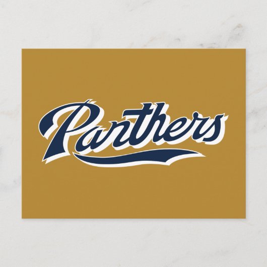 FIU Panthers Script Einladungspostkarte (Vorderseite)