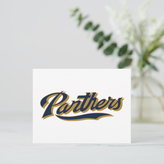 FIU Panthers Script Postkarte (Stehend Vorderseite)