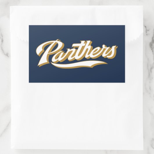 FIU Panthers Script Rechteckiger Aufkleber (Tasche)