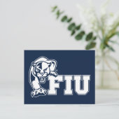 FIU Panthers - Weißes Logo Einladungspostkarte (Stehend Vorderseite)