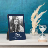 FIU Panthers - Weißes Logo Fotoplatte (Seite)