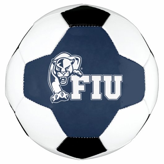 FIU Panthers - Weißes Logo Fußball (Vorderseite)