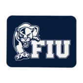 FIU Panthers - Weißes Logo Magnet (Horizontal)