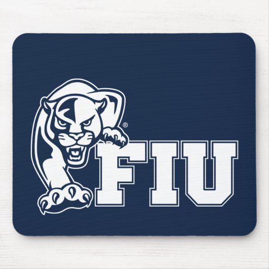 FIU Panthers - Weißes Logo Mousepad (Vorne)