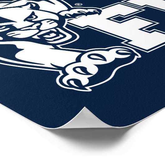 FIU Panthers - Weißes Logo Poster (Ecke)